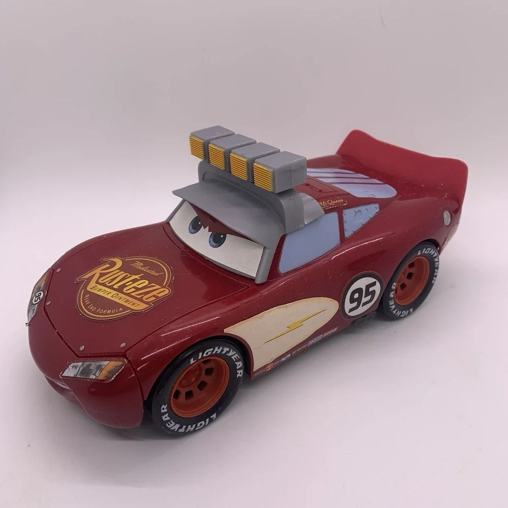 Disney Pixar Cars L5793 Gear Up 'n' Go Lightning McQueen Toy Accessories Rare